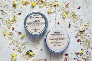 Hand Poured Rosemary Salve - UBU Soap n' Bees