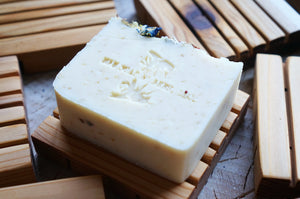 Hand Cut Cedar Soap Dish - UBU Soap n' Bees