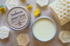 Hand Poured Dandelion Honey Salve - UBU Soap n' Bees